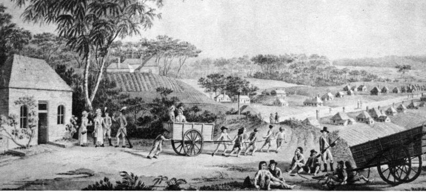 View of Parramatta as known to Thomas Massey 1793